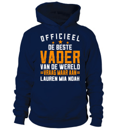 OFFICIEEL DE BESTE VADER VAN DE WERELD GEPERSONALISEERD TSHIRT