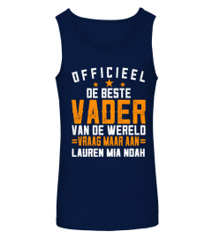 OFFICIEEL DE BESTE VADER VAN DE WERELD GEPERSONALISEERD TSHIRT