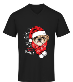 Christmas Santa Bulldog SHIRT