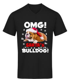 Christmas Santa Bulldog SHIRT