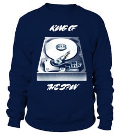King of The Spin- DJ Tshirt for Deejays and Disc Jockeys