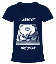 King of The Spin- DJ Tshirt for Deejays and Disc Jockeys