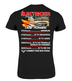 ÉLECTRICIEN TARIF HORAIRE