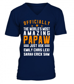OFFICIALLY THE WORLD'S MOST AMAZING PAPAW CUSTOM SHIRT