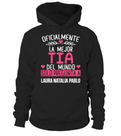 OFICIALMENTE LA MEJOR TIA CAMISETA PERSONALIZADA