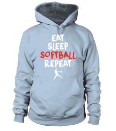 EAT SLEEP SOFTBALL REPEAT