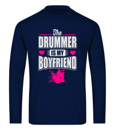 THE DRUMMER IS MY BOYFRIEND WOMEN'S T-SH