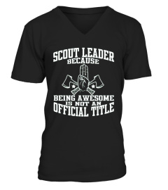  Scout Leader Because Being Awesome Not Job Title Shirt
