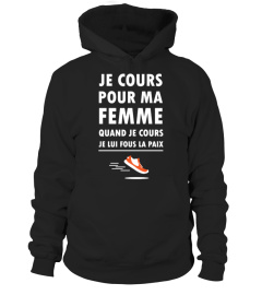 T-shirt je cours pour ma femme