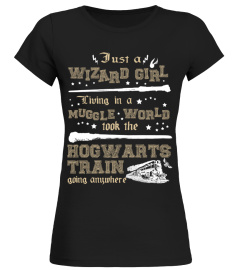 HARRY POTTER WIZARD GIRL MUGGLE WORLD HOGWARTS T-SHIRT