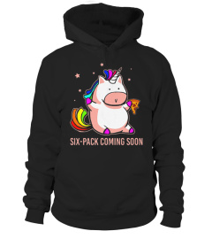 UNICORN PIZZA SIX PACK COMING SOON T SHIRT