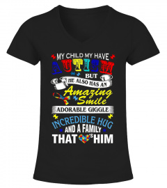 Autism awareness shirts for dad and mom