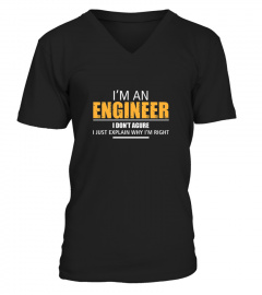  I M An Engineer I Don T Argue  Cool Birthday Gift T Shirt