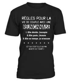 T-SHIRT - VIVRE AVEC Réunionnaise