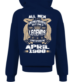 Legends Are Born in April 1988 Hoodie