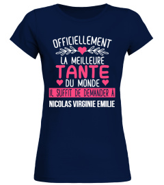 OFFICIELLEMENT LA MEILLEURE TANTE TSHIRT PERSONNALISÉ