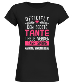 OFFICIELT DEN BEDSTE TANTE PERSONLIG TSHIRT