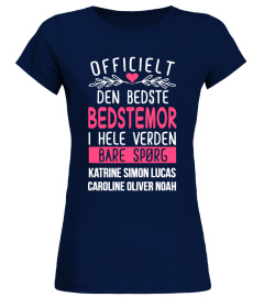 OFFICIELT DEN BEDSTE BEDSTEMOR PERSONLIG TSHIRT