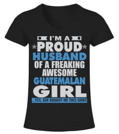 PROUD HUSBAND OF GUATEMALAN GUY T SHIRTS