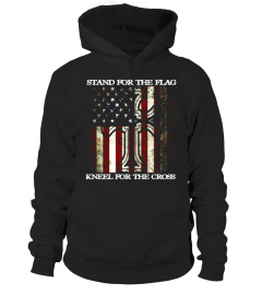 Stand for the Flag Kneel for the Cross Christian T-Shirt