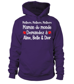 Maman Du Monde Personnalisé Shirt