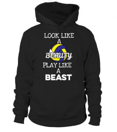 Beast on the court volleyball shirt