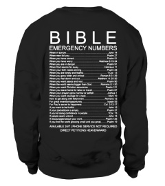 Bible Emergency Numbers Shirt