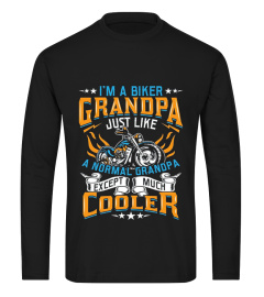 Biker Grandpa Normal Except Much Cooler