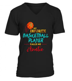Basketball Sports Baller Auntie Gift Aunt T-Shirt