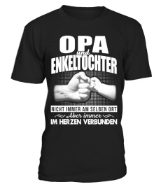 OPA UND ENKELTOCHTER IM HERZEN VERBUNDEN T SHIRT