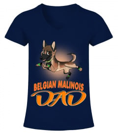 Cute Belgian Malinois Puppy Dad Dog