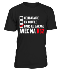 Célibataire, en couple, dans le garage avec ma R32 (Golf) | Cadeau T-Collector®