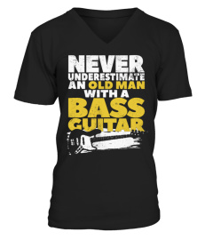 Old Man With A Bass Guitar TShirt