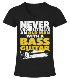 Old Man With A Bass Guitar TShirt