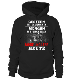 Fahre und lebe heute biker tshirt