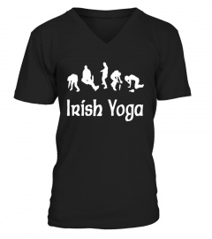 Irish Yoga T-Shirt For Men Women T-Shirt Humor Irish Tshirt