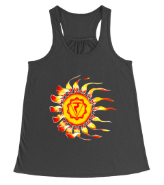 Sleepy Sun Manipura Chakra Symbol Yoga Tshirt