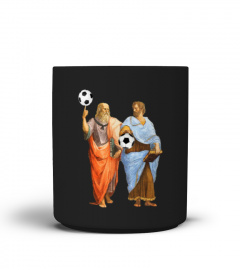 PLATO & ARISTOTLE With Soccer Balls Mug