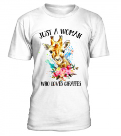who loves giraffes flower shirt funny