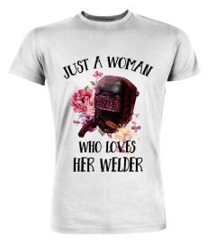 who loves her welder flower shirt funny