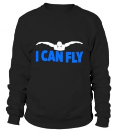 I Can Fly Swimming Butterfly Swimmer Cool Sports T-Shirt