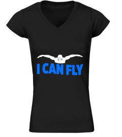 I Can Fly Swimming Butterfly Swimmer Cool Sports T-Shirt