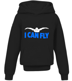 I Can Fly Swimming Butterfly Swimmer Cool Sports T-Shirt