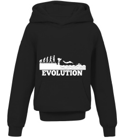 Funny Evolution Swimming Pool T-Shirt Swim Sport Lover Gift