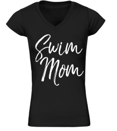 Swim Mom Shirt Fun Cute Sports Swimming Mother Tee