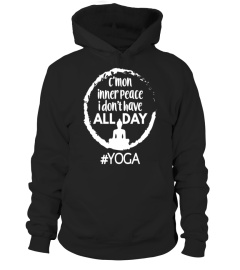 Funny Yoga Meditation T-shirt Inner Peace Tee