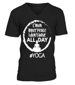 Funny Yoga Meditation T-shirt Inner Peace Tee