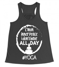 Funny Yoga Meditation T-shirt Inner Peace Tee