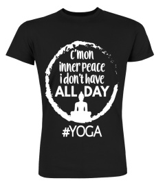 Funny Yoga Meditation T-shirt Inner Peace Tee