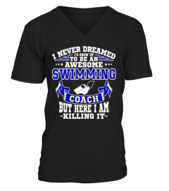 Awesome Swimming Coach T-Shirt, Swim Coach Gift Idea